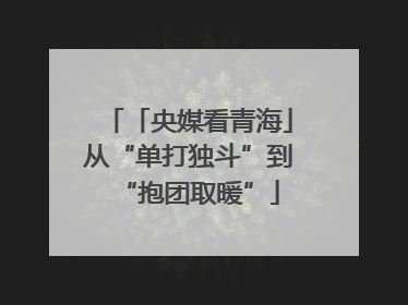 「央媒看青海」从“单打独斗”到“抱团取暖”