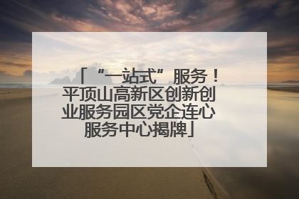 “一站式”服务！平顶山高新区创新创业服务园区党企连心服务中心揭牌