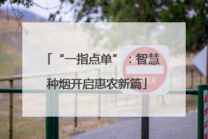 “一指点单”：智慧种烟开启惠农新篇