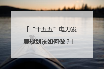 “十五五”电力发展规划该如何做？