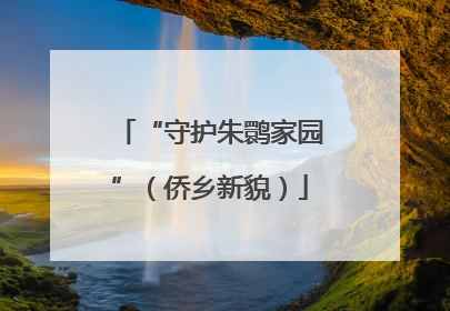 “守护朱鹮家园”（侨乡新貌）