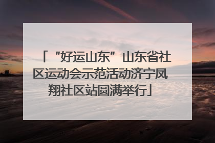 “好运山东”山东省社区运动会示范活动济宁凤翔社区站圆满举行