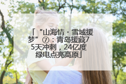 “山海情・雪域援梦”⑦：青岛援藏75天冲刺，24亿度绿电点亮高原
