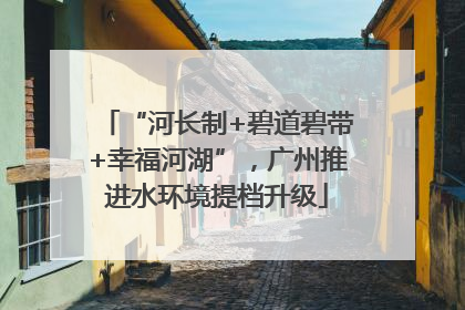 “河长制+碧道碧带+幸福河湖”，广州推进水环境提档升级