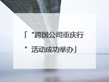 “跨国公司重庆行”活动成功举办