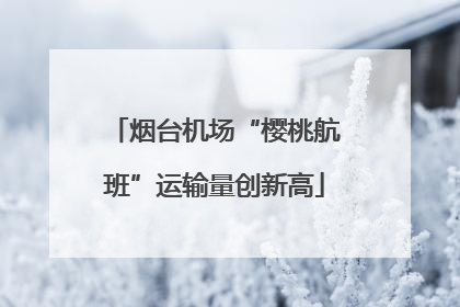 烟台机场“樱桃航班”运输量创新高