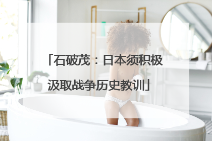 石破茂：日本须积极汲取战争历史教训