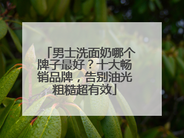 男士洗面奶哪个牌子最好？十大畅销品牌，告别油光粗糙超有效