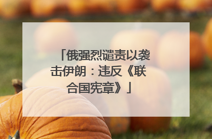 俄强烈谴责以袭击伊朗：违反《联合国宪章》