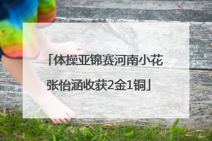 体操亚锦赛河南小花张怡涵收获2金1铜