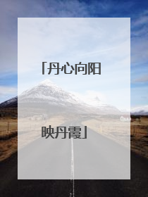 丹心向阳映丹霞