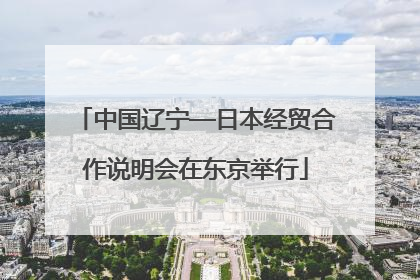 中国辽宁—日本经贸合作说明会在东京举行