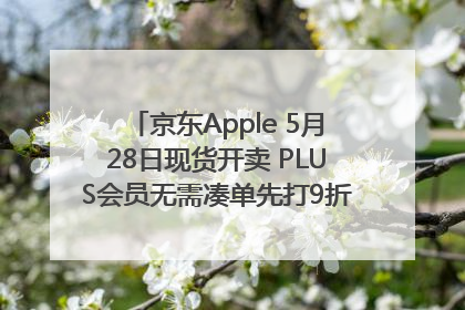 京东Apple 5月28日现货开卖 PLUS会员无需凑单先打9折再叠618优惠