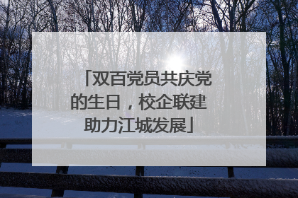 双百党员共庆党的生日，校企联建助力江城发展