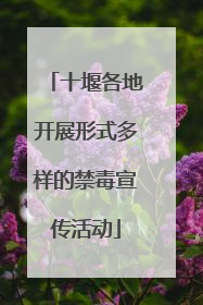 十堰各地开展形式多样的禁毒宣传活动