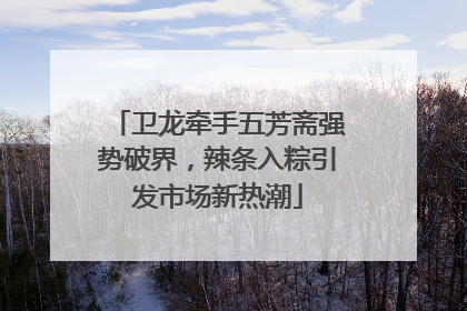 卫龙牵手五芳斋强势破界，辣条入粽引发市场新热潮