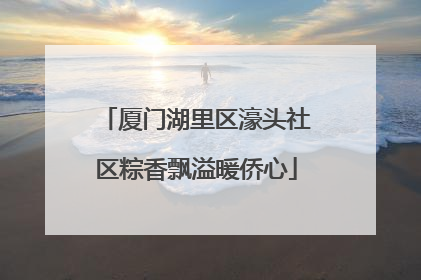 厦门湖里区濠头社区粽香飘溢暖侨心