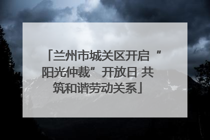 兰州市城关区开启“阳光仲裁”开放日 共筑和谐劳动关系