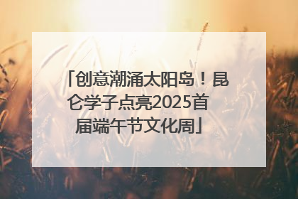 创意潮涌太阳岛！昆仑学子点亮2025首届端午节文化周