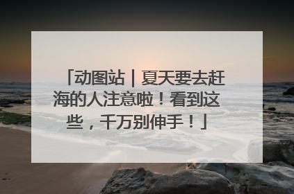 动图站｜夏天要去赶海的人注意啦！看到这些，千万别伸手！