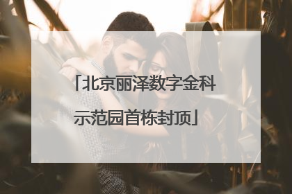 北京丽泽数字金科示范园首栋封顶