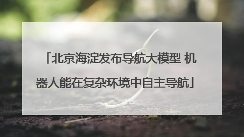 北京海淀发布导航大模型 机器人能在复杂环境中自主导航