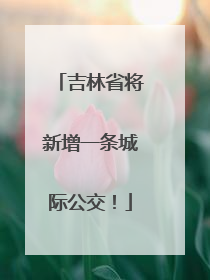 吉林省将新增一条城际公交！