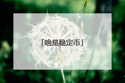 啥是稳定币