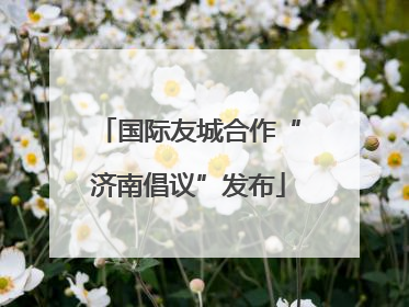 国际友城合作“济南倡议”发布