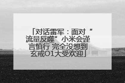 对话雷军：面对“流量反噬”小米会谨言慎行 完全没想到玄戒O1大受欢迎