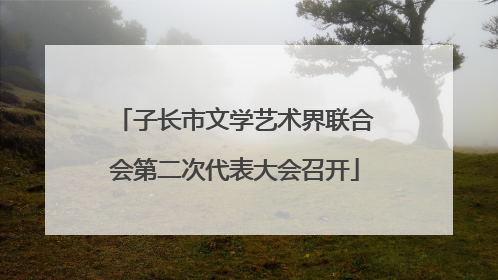 子长市文学艺术界联合会第二次代表大会召开