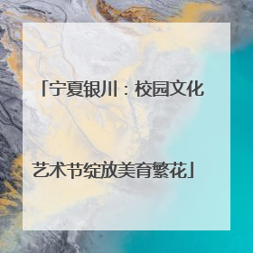 宁夏银川：校园文化艺术节绽放美育繁花