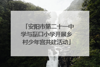 安阳市第二十一中学与磊口小学开展乡村少年宫共建活动