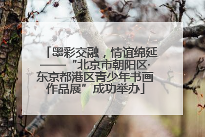 墨彩交融，情谊绵延——“北京市朝阳区·东京都港区青少年书画作品展”成功举办