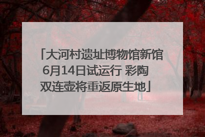 大河村遗址博物馆新馆6月14日试运行 彩陶双连壶将重返原生地