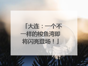 大连：一个不一样的梭鱼湾即将闪亮登场！