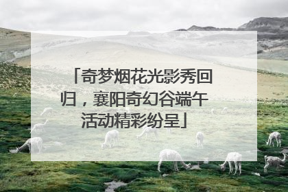 奇梦烟花光影秀回归，襄阳奇幻谷端午活动精彩纷呈