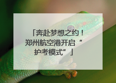 奔赴梦想之约！郑州航空港开启“护考模式”
