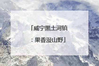 威宁黑土河镇：果香漫山野