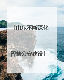 山东不断深化智慧公安建设