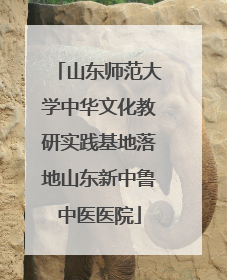 山东师范大学中华文化教研实践基地落地山东新中鲁中医医院
