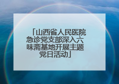 山西省人民医院急诊党支部深入六味斋基地开展主题党日活动