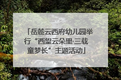 岳麓云西府幼儿园举行“西望云朵里·三载童梦长”主题活动