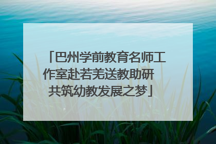 巴州学前教育名师工作室赴若羌送教助研 共筑幼教发展之梦