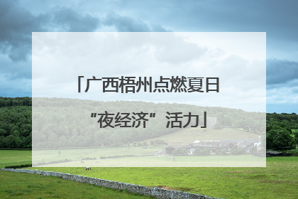 广西梧州点燃夏日“夜经济”活力