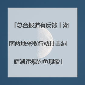 总台报道有反馈丨湖南两地采取行动打击洞庭湖违规钓鱼现象