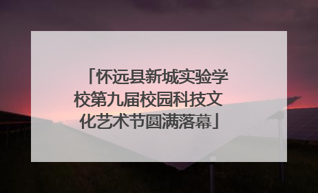 怀远县新城实验学校第九届校园科技文化艺术节圆满落幕