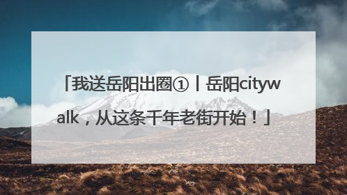 我送岳阳出圈①丨岳阳citywalk，从这条千年老街开始！