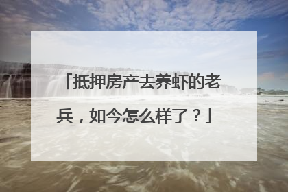 抵押房产去养虾的老兵，如今怎么样了？