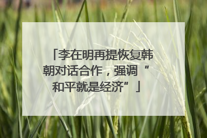 李在明再提恢复韩朝对话合作，强调“和平就是经济”